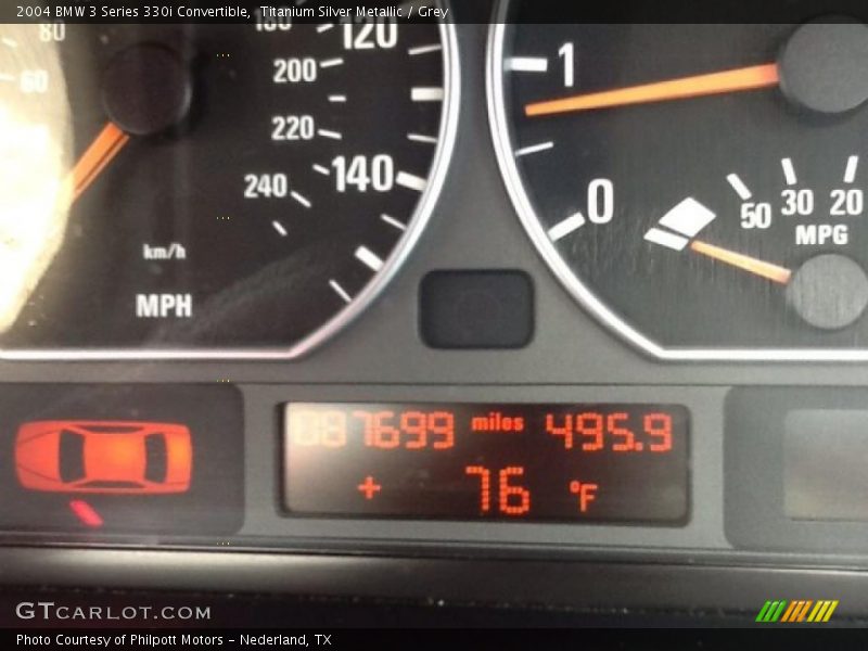 Titanium Silver Metallic / Grey 2004 BMW 3 Series 330i Convertible