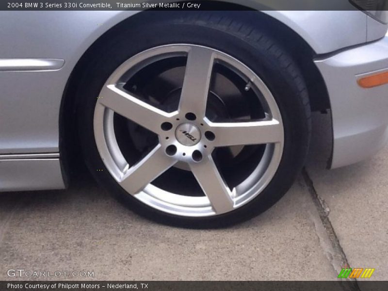 Titanium Silver Metallic / Grey 2004 BMW 3 Series 330i Convertible