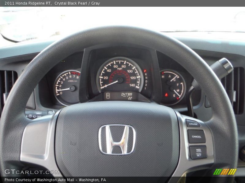 Crystal Black Pearl / Gray 2011 Honda Ridgeline RT