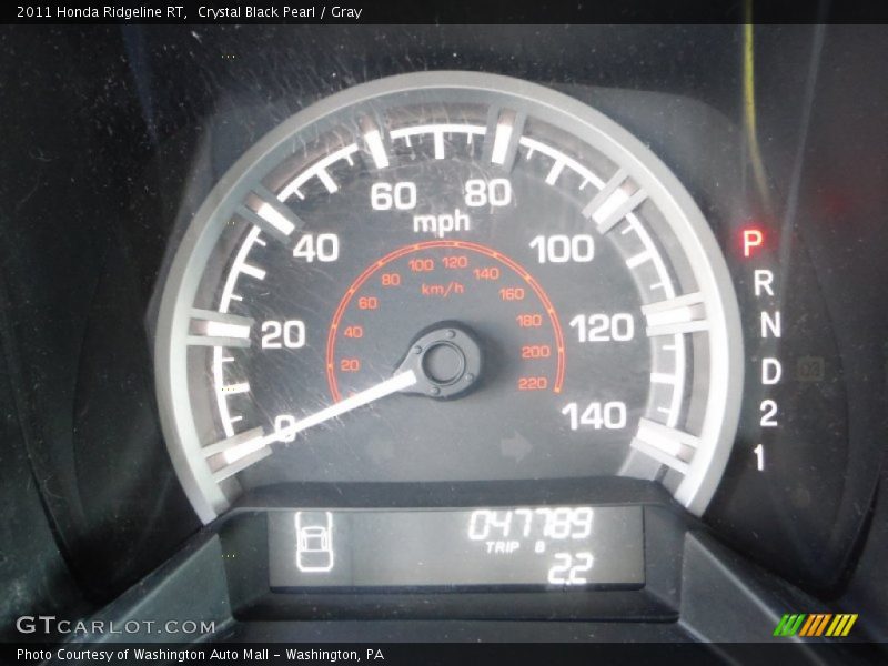 Crystal Black Pearl / Gray 2011 Honda Ridgeline RT