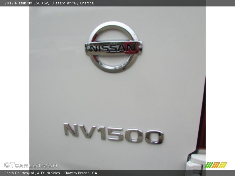 Blizzard White / Charcoal 2012 Nissan NV 1500 SV