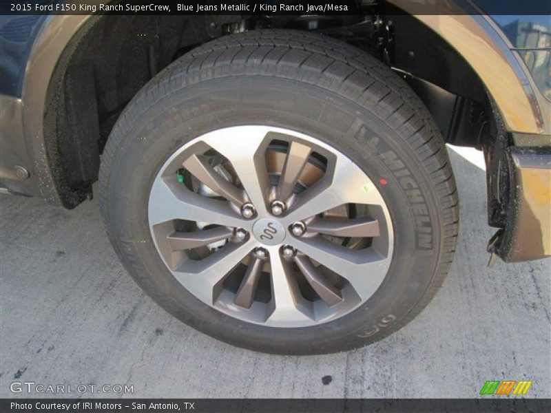 Blue Jeans Metallic / King Ranch Java/Mesa 2015 Ford F150 King Ranch SuperCrew