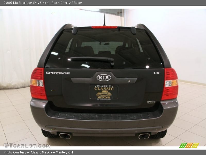 Black Cherry / Beige 2006 Kia Sportage LX V6 4x4