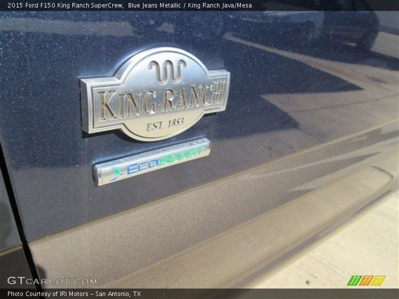 Blue Jeans Metallic / King Ranch Java/Mesa 2015 Ford F150 King Ranch SuperCrew