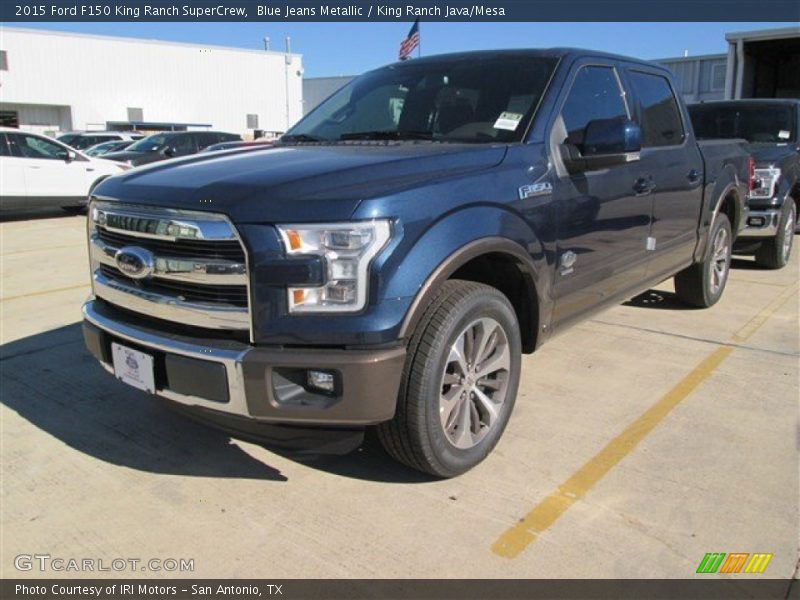 Blue Jeans Metallic / King Ranch Java/Mesa 2015 Ford F150 King Ranch SuperCrew