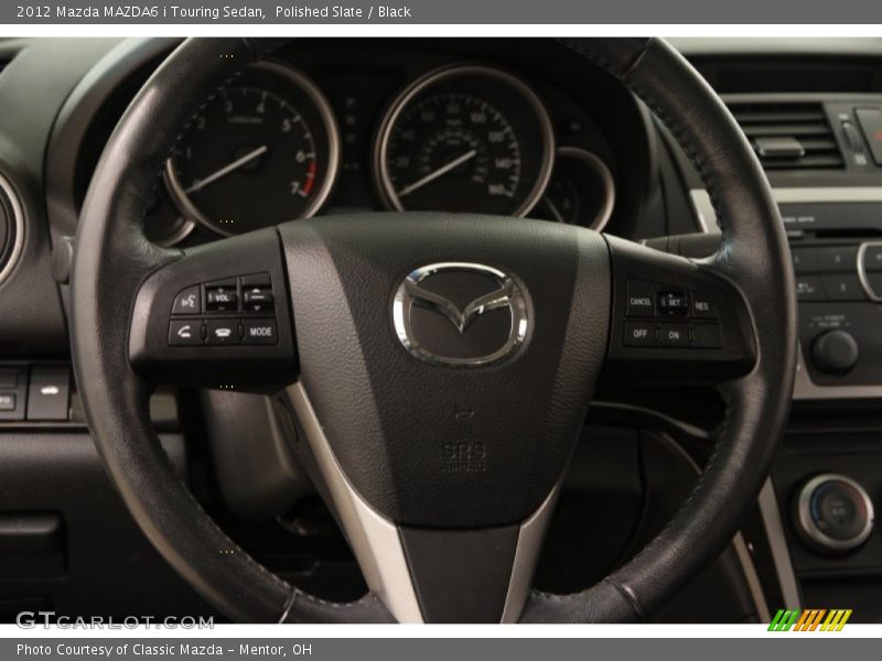 Polished Slate / Black 2012 Mazda MAZDA6 i Touring Sedan