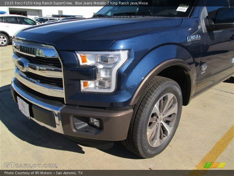 Blue Jeans Metallic / King Ranch Java/Mesa 2015 Ford F150 King Ranch SuperCrew