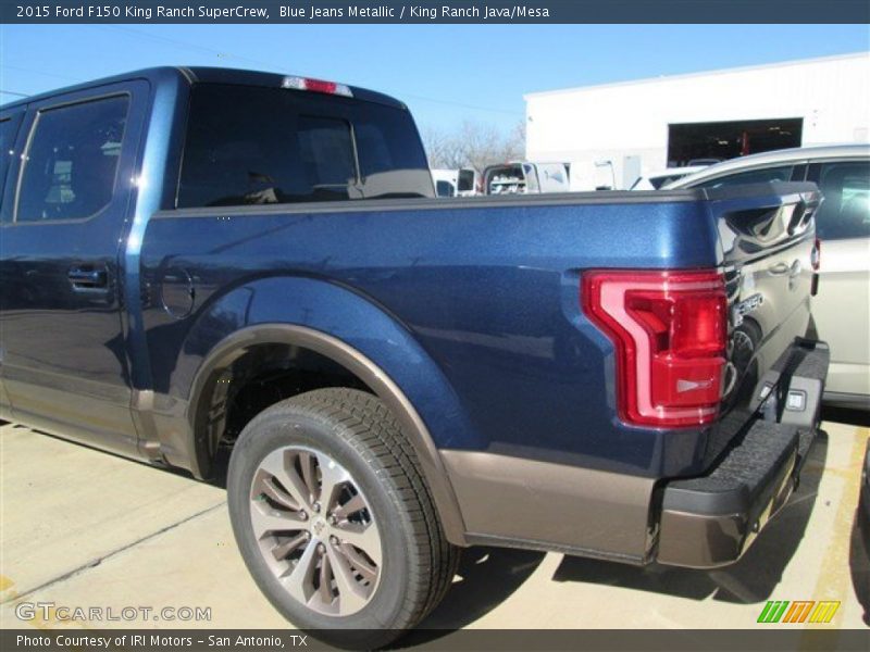 Blue Jeans Metallic / King Ranch Java/Mesa 2015 Ford F150 King Ranch SuperCrew
