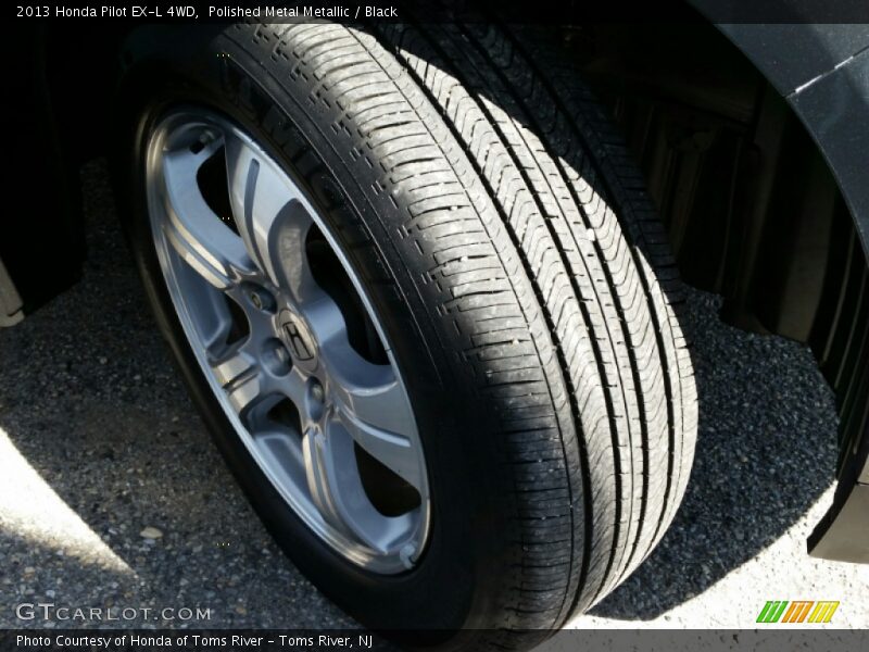 Polished Metal Metallic / Black 2013 Honda Pilot EX-L 4WD
