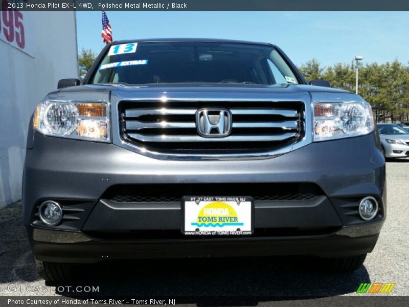 Polished Metal Metallic / Black 2013 Honda Pilot EX-L 4WD