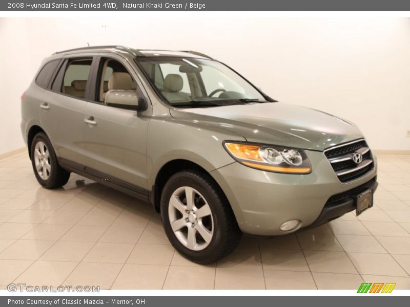 Natural Khaki Green / Beige 2008 Hyundai Santa Fe Limited 4WD