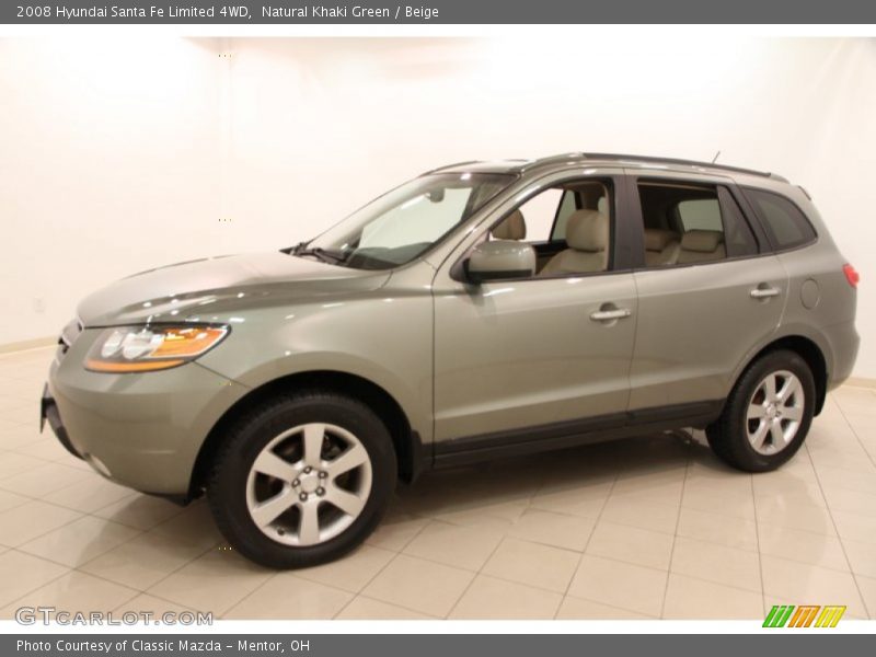 Natural Khaki Green / Beige 2008 Hyundai Santa Fe Limited 4WD
