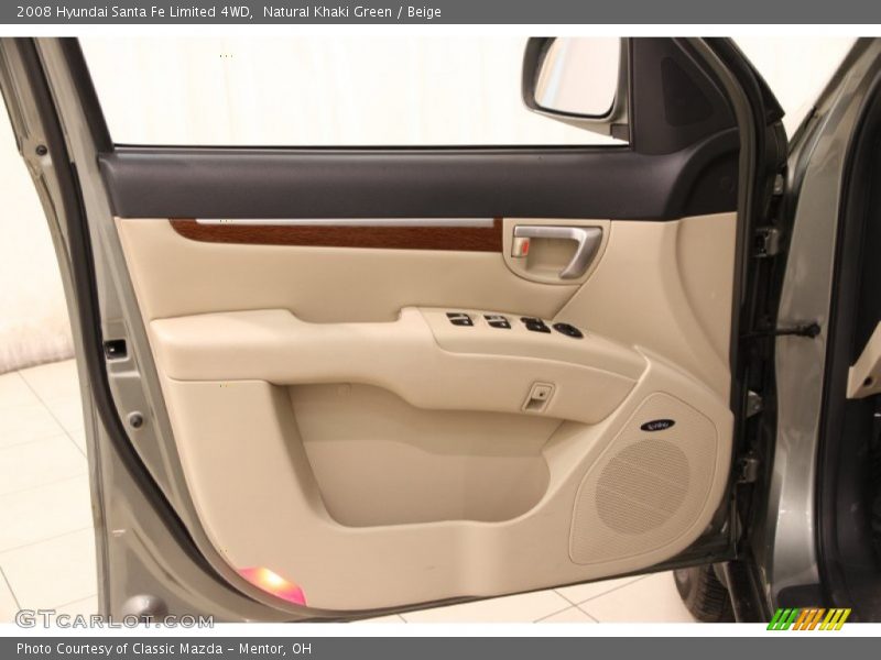 Natural Khaki Green / Beige 2008 Hyundai Santa Fe Limited 4WD