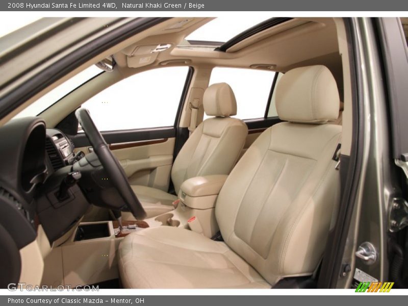 Natural Khaki Green / Beige 2008 Hyundai Santa Fe Limited 4WD