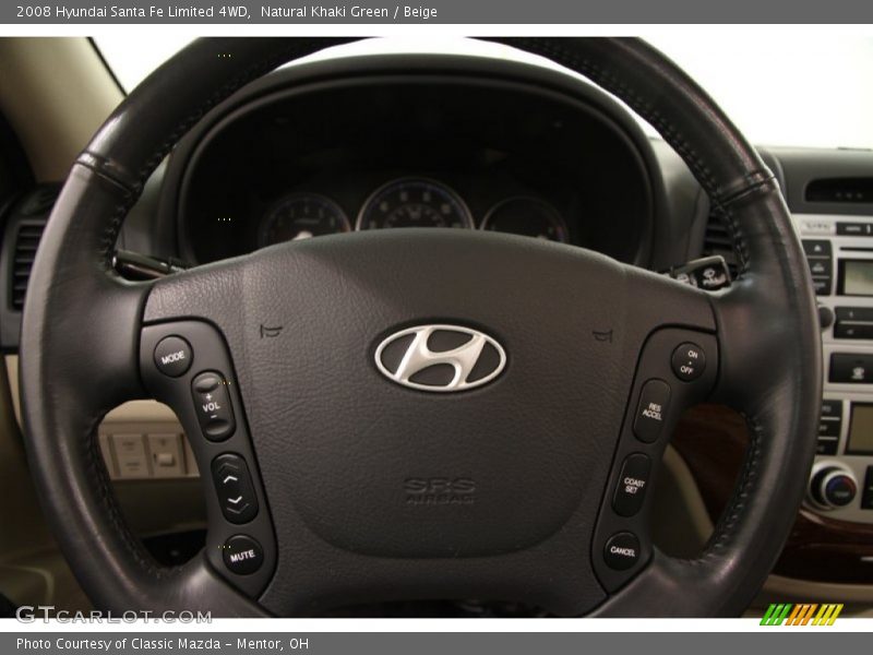 Natural Khaki Green / Beige 2008 Hyundai Santa Fe Limited 4WD