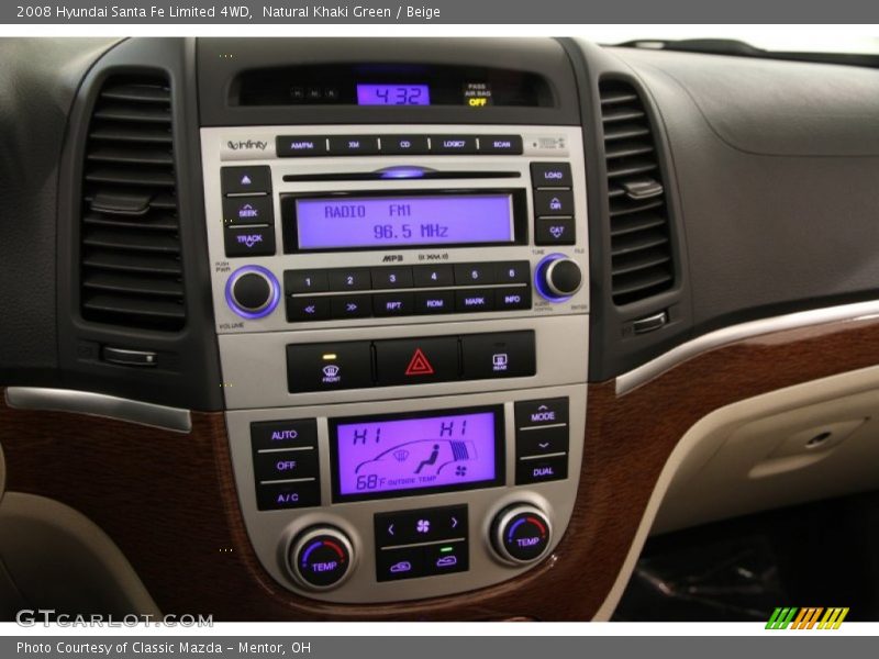 Natural Khaki Green / Beige 2008 Hyundai Santa Fe Limited 4WD