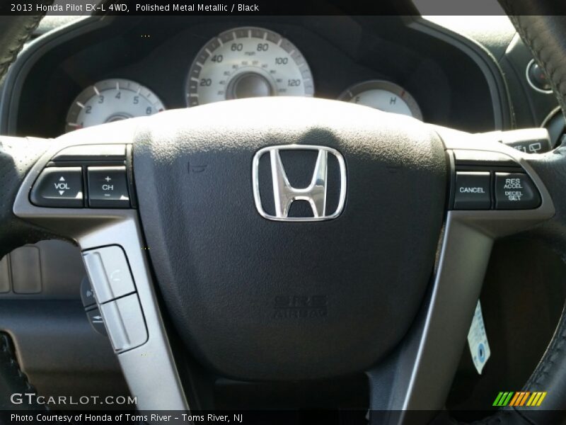 Polished Metal Metallic / Black 2013 Honda Pilot EX-L 4WD