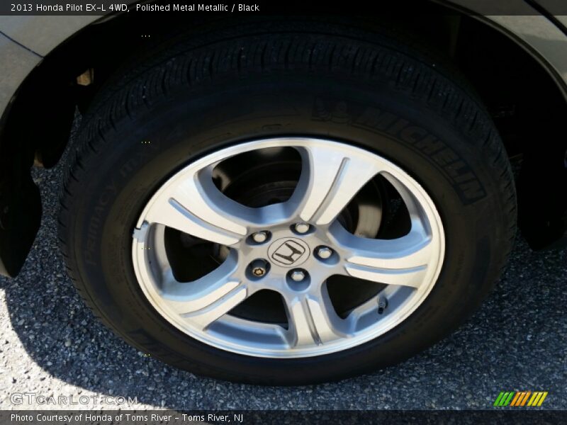 Polished Metal Metallic / Black 2013 Honda Pilot EX-L 4WD