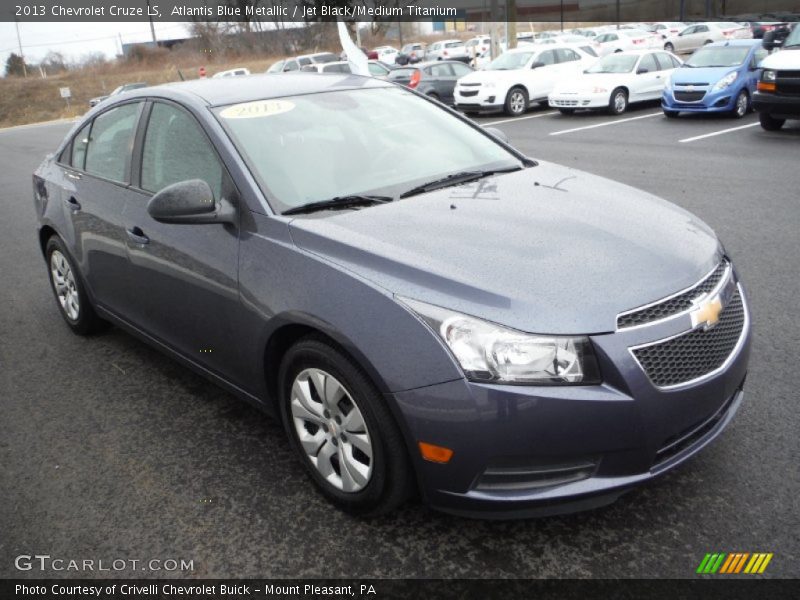 Atlantis Blue Metallic / Jet Black/Medium Titanium 2013 Chevrolet Cruze LS