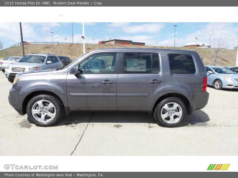 Modern Steel Metallic / Gray 2015 Honda Pilot EX 4WD