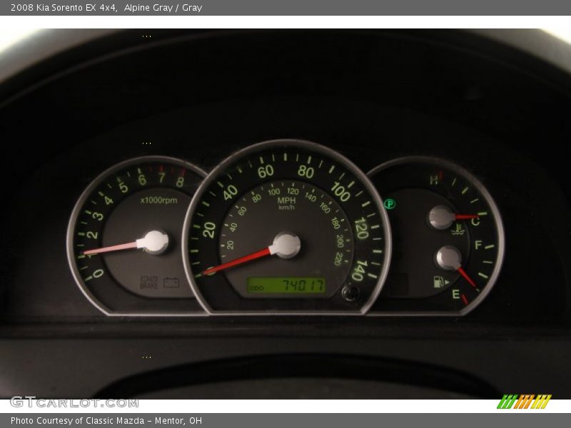 Alpine Gray / Gray 2008 Kia Sorento EX 4x4