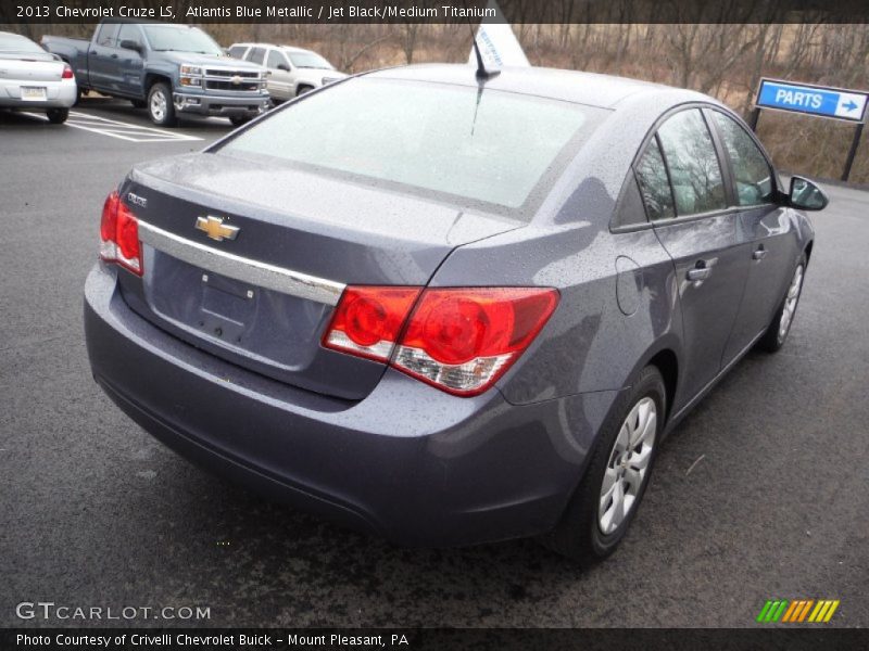 Atlantis Blue Metallic / Jet Black/Medium Titanium 2013 Chevrolet Cruze LS