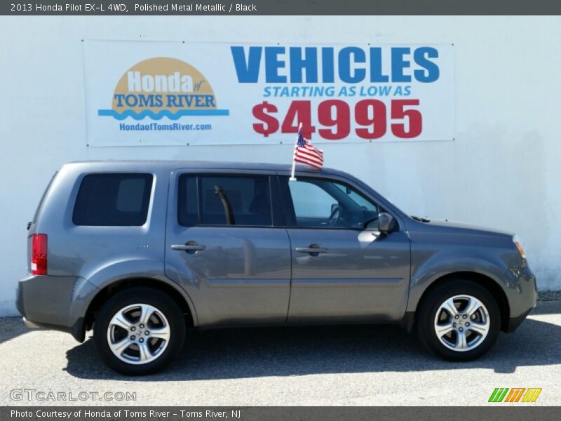 Polished Metal Metallic / Black 2013 Honda Pilot EX-L 4WD
