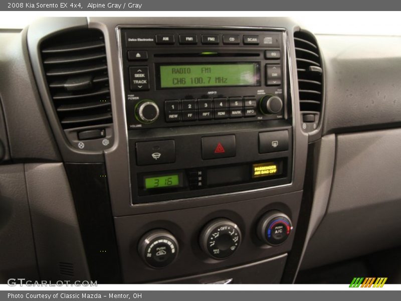 Alpine Gray / Gray 2008 Kia Sorento EX 4x4