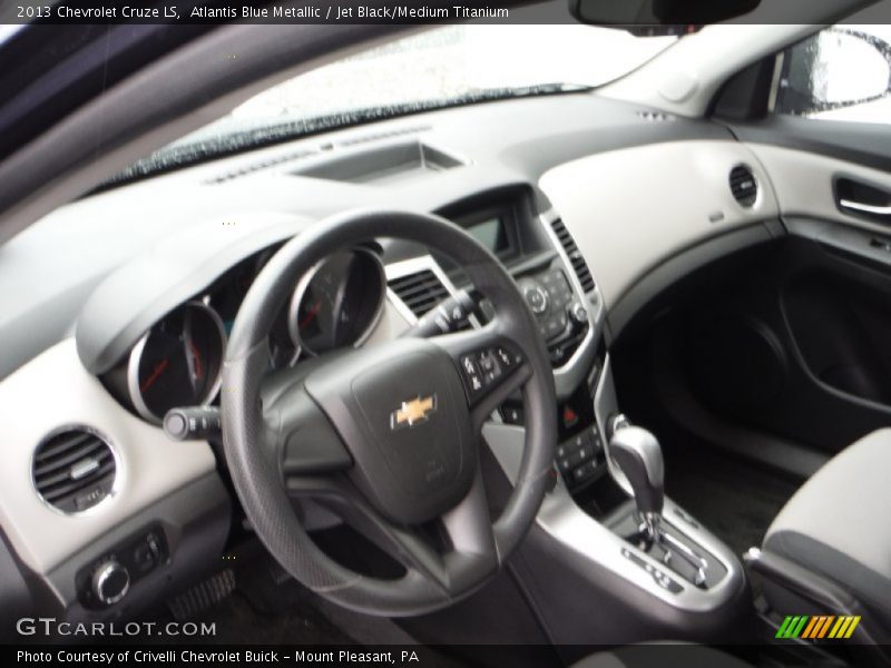 Atlantis Blue Metallic / Jet Black/Medium Titanium 2013 Chevrolet Cruze LS