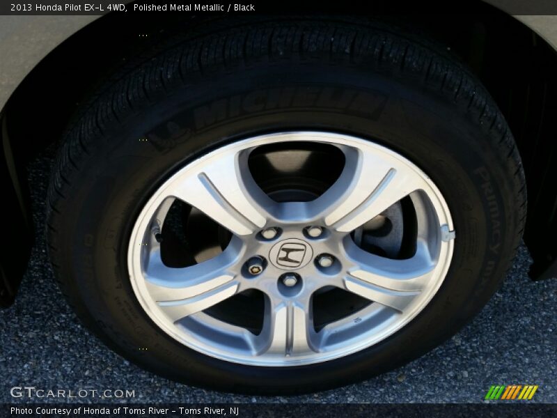 Polished Metal Metallic / Black 2013 Honda Pilot EX-L 4WD