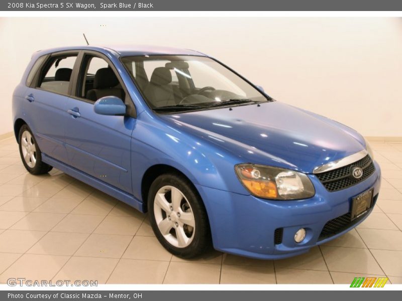 Spark Blue / Black 2008 Kia Spectra 5 SX Wagon