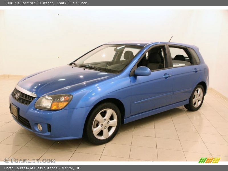 Spark Blue / Black 2008 Kia Spectra 5 SX Wagon