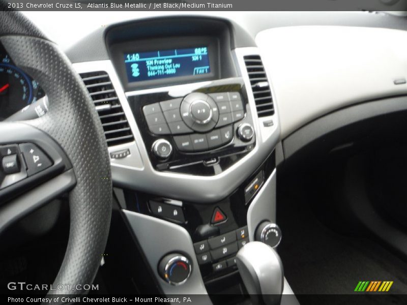 Atlantis Blue Metallic / Jet Black/Medium Titanium 2013 Chevrolet Cruze LS