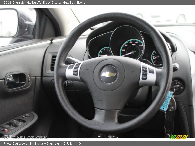 Black Granite Metallic / Ebony 2012 Chevrolet Malibu LT