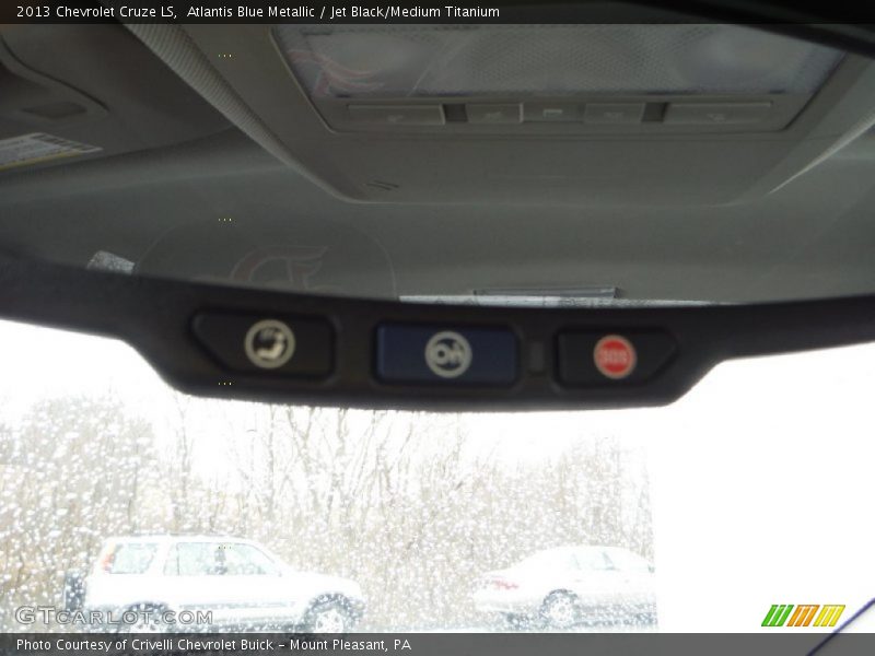 Atlantis Blue Metallic / Jet Black/Medium Titanium 2013 Chevrolet Cruze LS