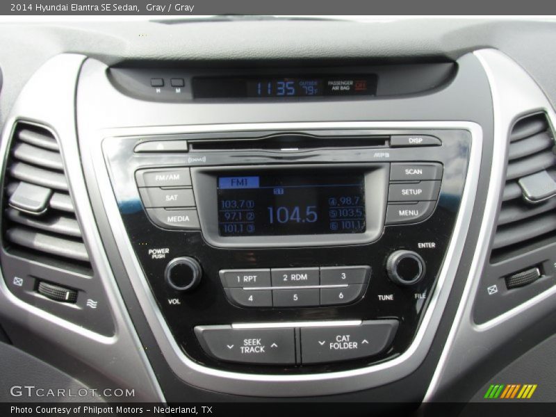 Gray / Gray 2014 Hyundai Elantra SE Sedan