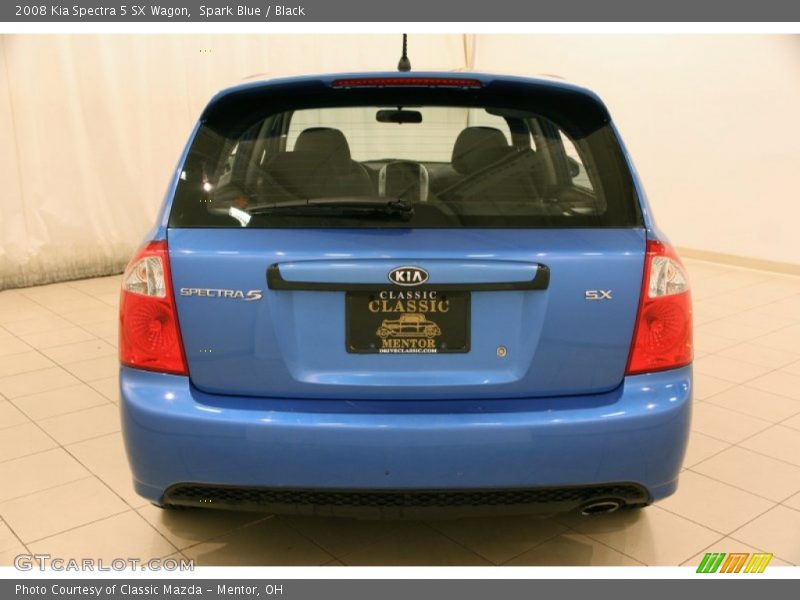 Spark Blue / Black 2008 Kia Spectra 5 SX Wagon