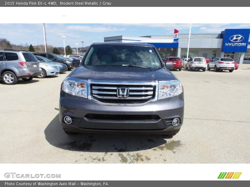 Modern Steel Metallic / Gray 2015 Honda Pilot EX-L 4WD