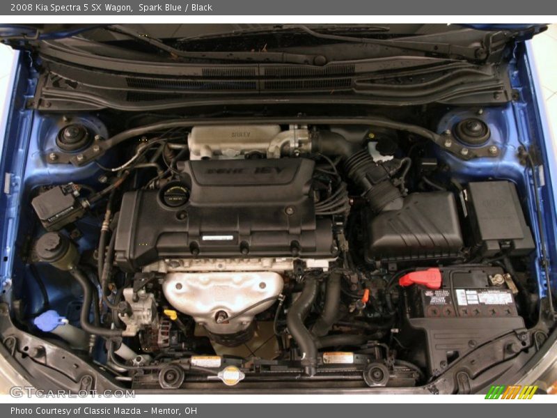 Spark Blue / Black 2008 Kia Spectra 5 SX Wagon