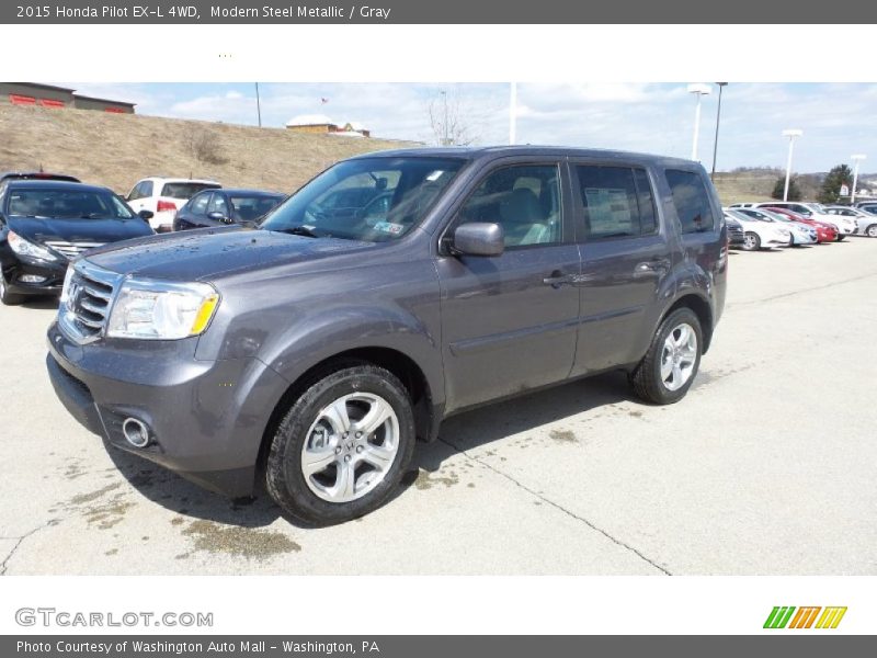 Modern Steel Metallic / Gray 2015 Honda Pilot EX-L 4WD