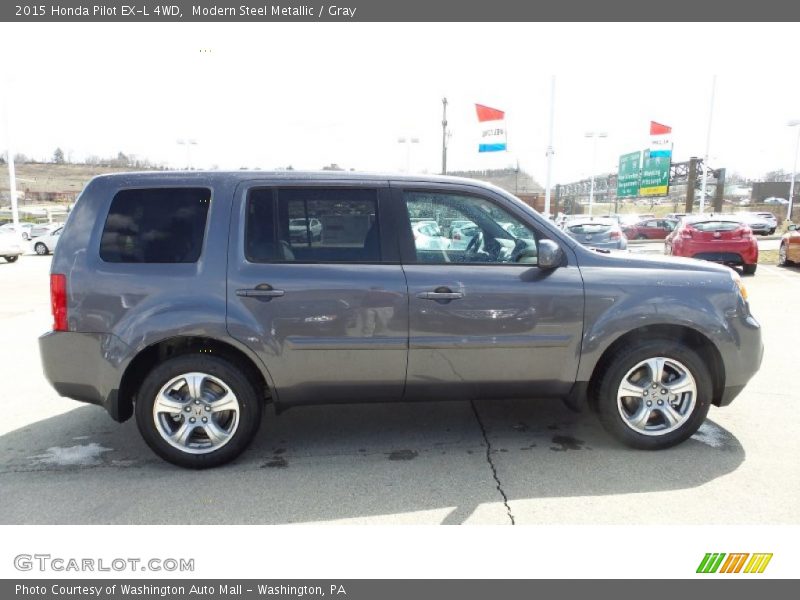 Modern Steel Metallic / Gray 2015 Honda Pilot EX-L 4WD