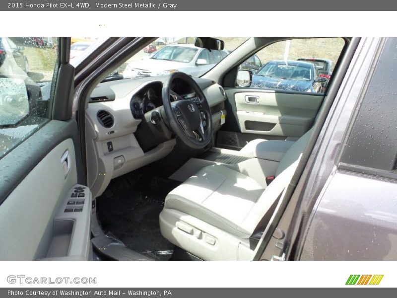 Modern Steel Metallic / Gray 2015 Honda Pilot EX-L 4WD