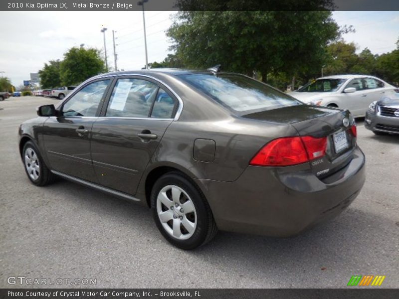 Metal Bronze / Beige 2010 Kia Optima LX