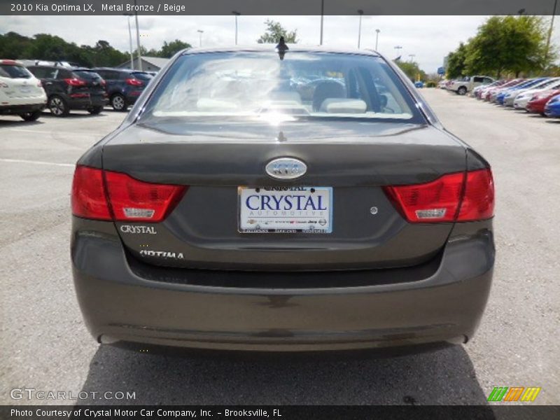 Metal Bronze / Beige 2010 Kia Optima LX