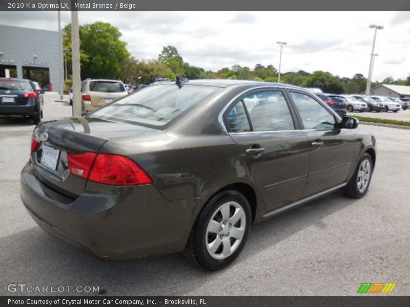 Metal Bronze / Beige 2010 Kia Optima LX