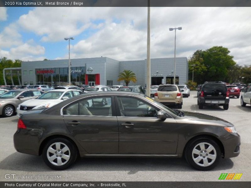 Metal Bronze / Beige 2010 Kia Optima LX