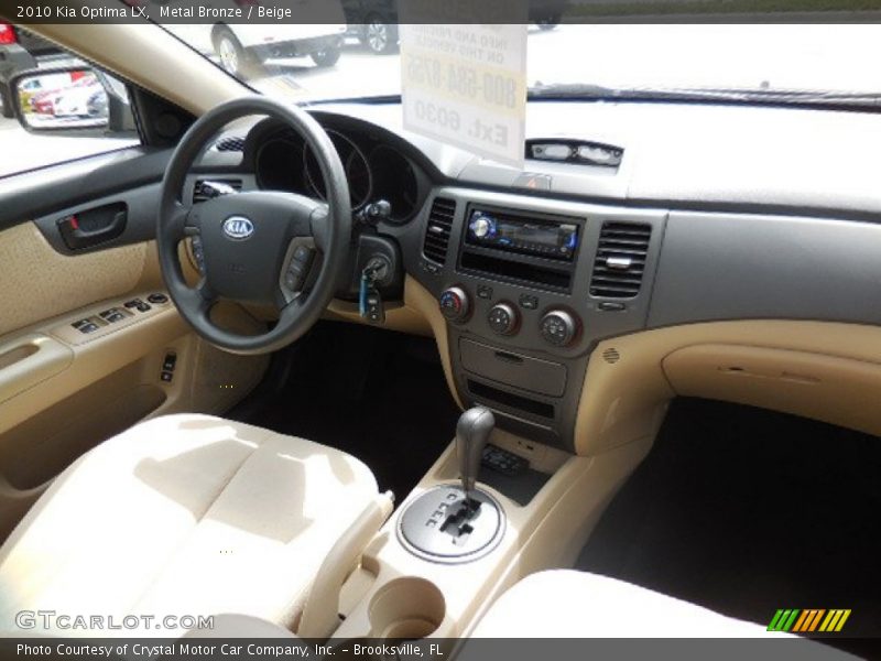 Metal Bronze / Beige 2010 Kia Optima LX