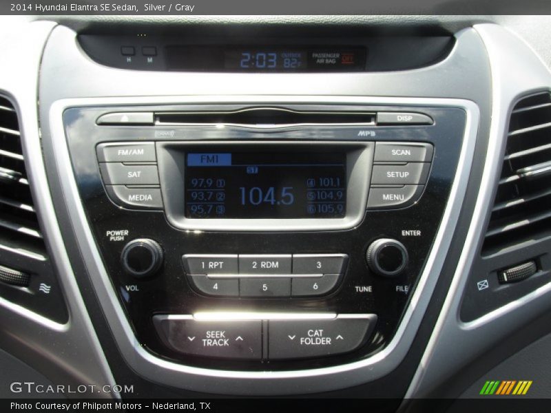 Silver / Gray 2014 Hyundai Elantra SE Sedan