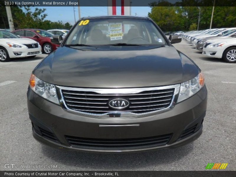 Metal Bronze / Beige 2010 Kia Optima LX