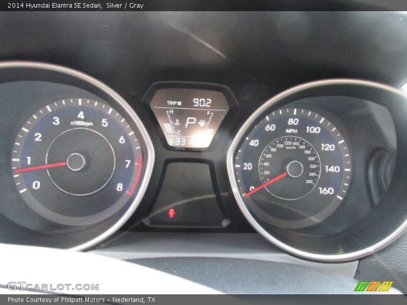 Silver / Gray 2014 Hyundai Elantra SE Sedan